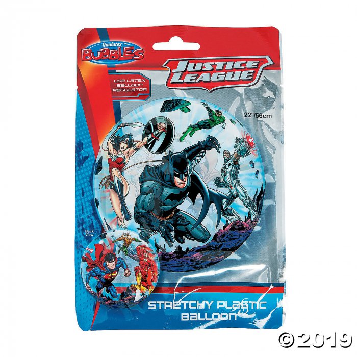 Justice League 22" Plastic Bubble Balloon (1 Piece(s))