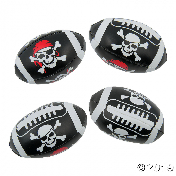 Mini Pirate Footballs (Per Dozen)