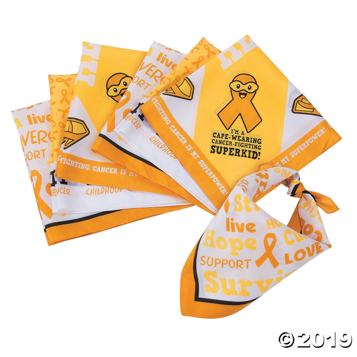 Childhood Cancer Awareness Bandanas (Per Dozen) Childhood Cancer Awareness Bandanas (Per Dozen)