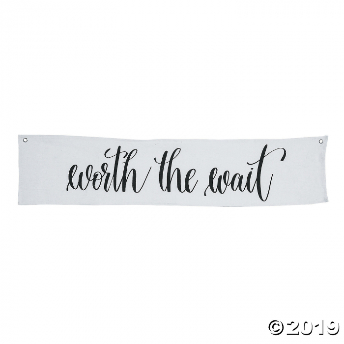 Small Worth the Wait Banner (1 Piece(s))