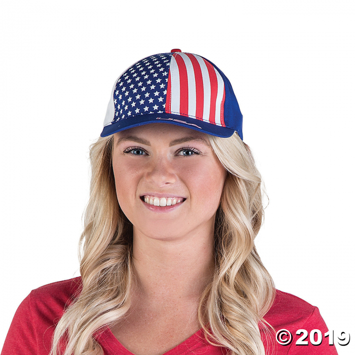 Patriotic Baseball Caps (Per Dozen)