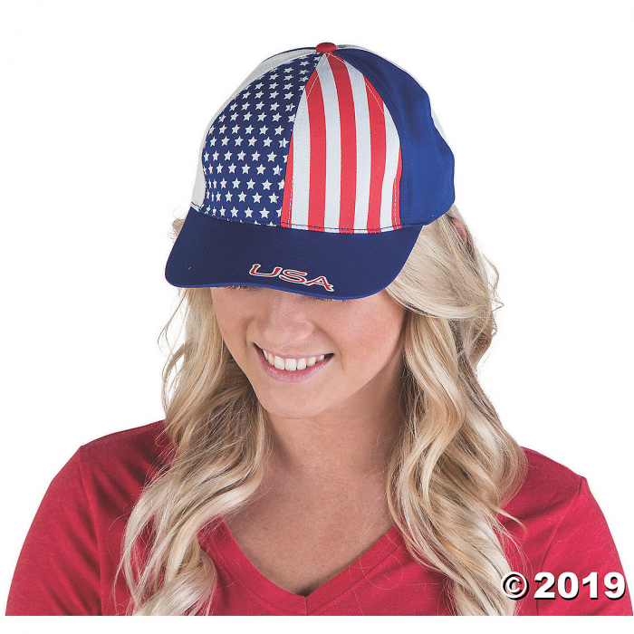Patriotic Baseball Caps (Per Dozen)
