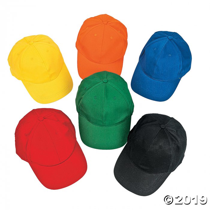 Bright Baseball Caps (Per Dozen)