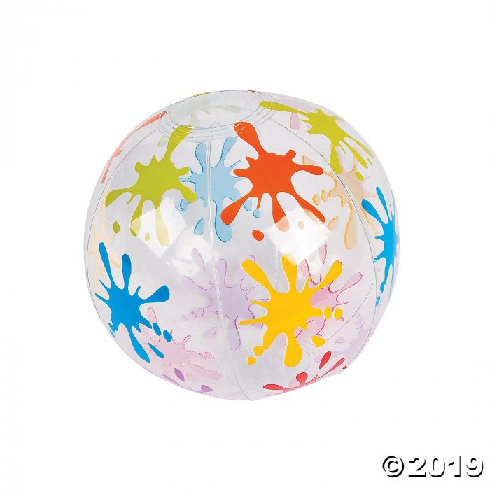 Inflatable 5" Little Artist Mini Beach Balls (Per Dozen)