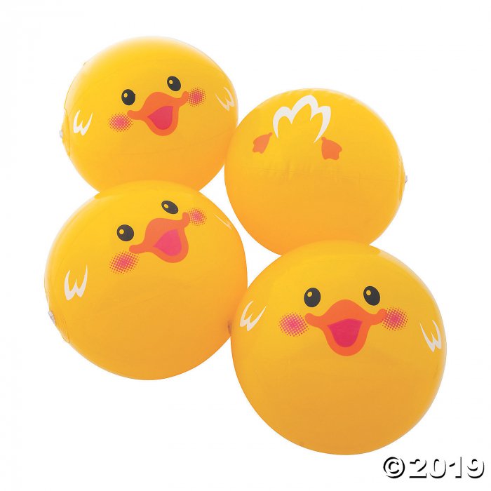 Inflatable 11" Duck Medium Beach Balls (Per Dozen)