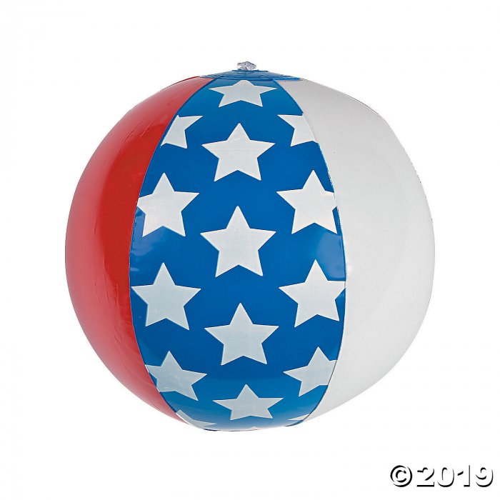 Inflatable 11" American Flag Medium Beach Balls (Per Dozen)