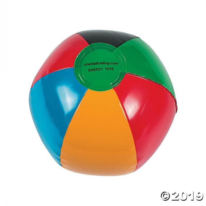 Inflatable 5" International Games Mini Beach Balls (Per Dozen)