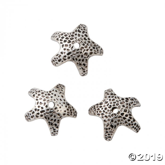 Starfish Bead Caps (24 Piece(s))