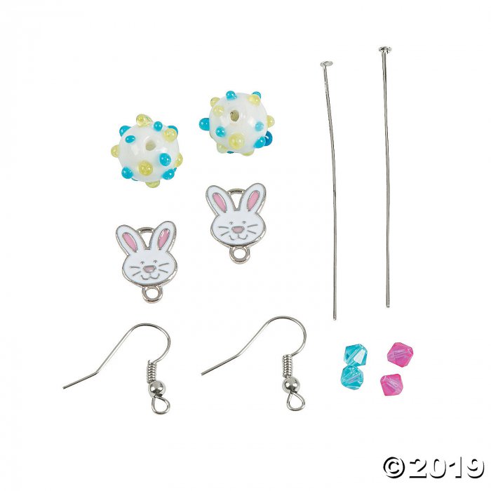 Easter Bunny Earrings Craft Kit (6 Pair)