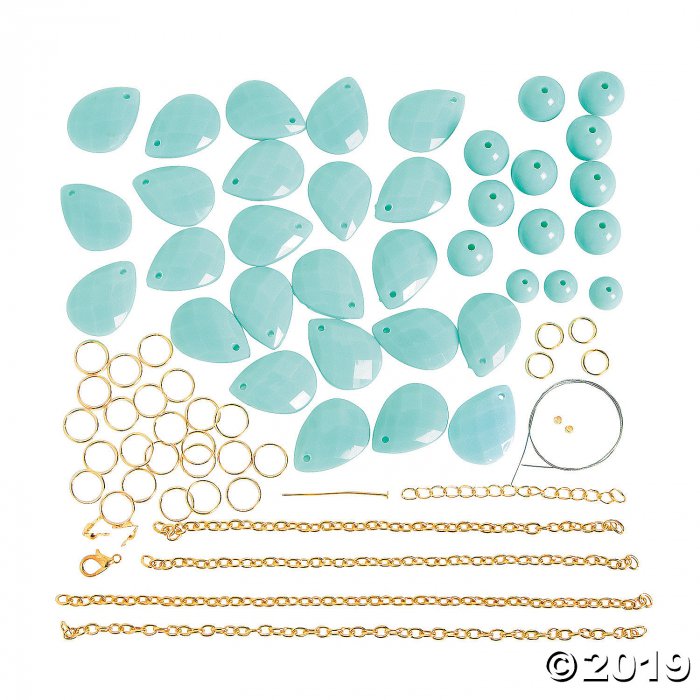 Turquoise Necklace Craft Kit (Makes 2)