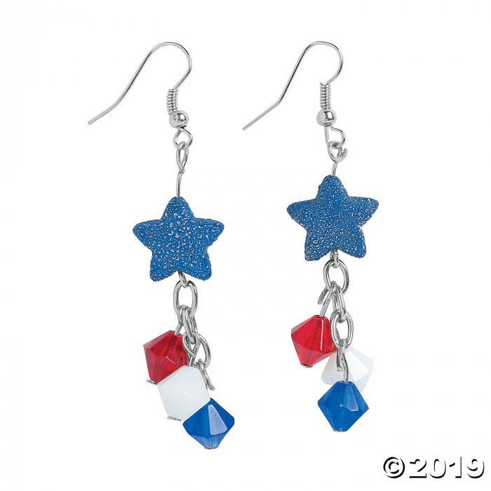 Patriotic Firework Earrings Craft Kit (Makes 6)