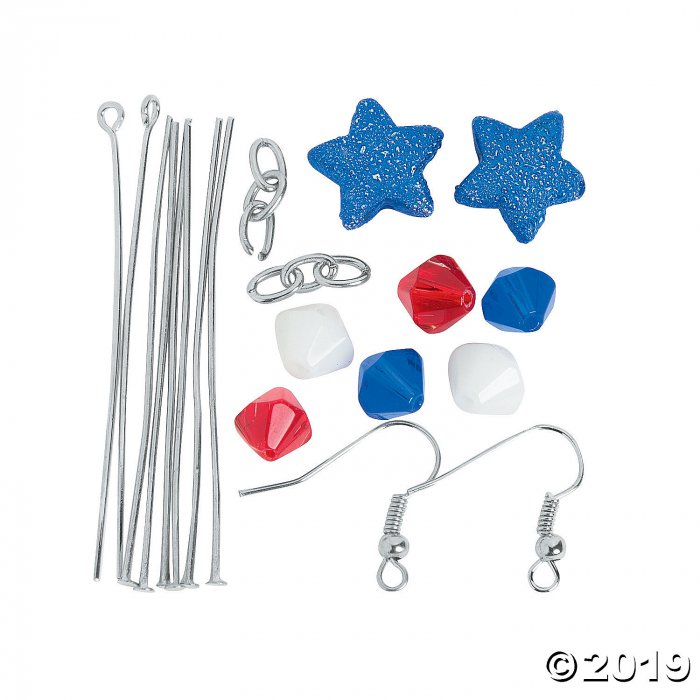 Patriotic Firework Earrings Craft Kit (Makes 6)