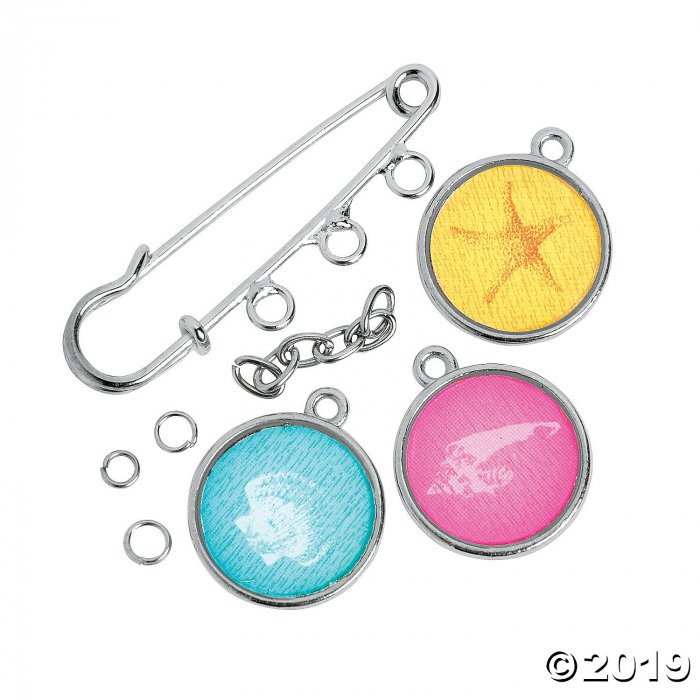 Summer Fun Charm Pin Craft Kit (Makes 6)