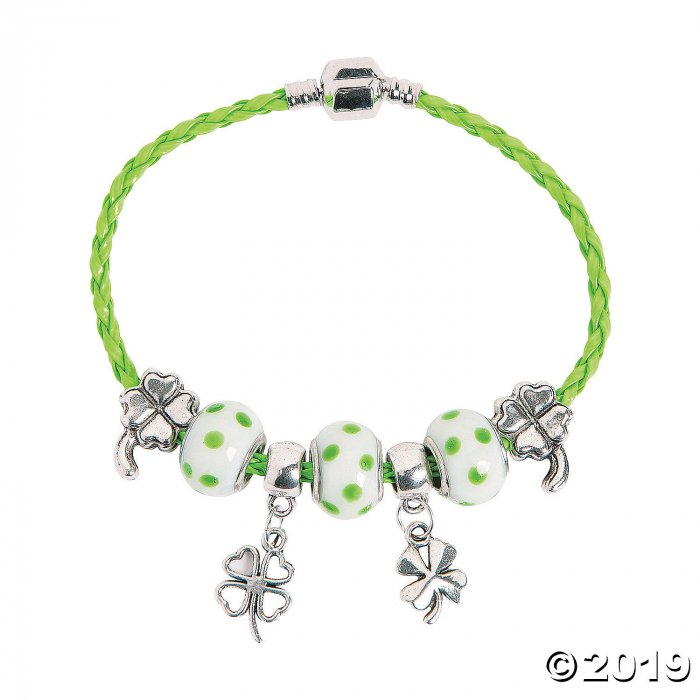 St. Patrick's Day Charm Bracelet Craft Kit (Makes 2)