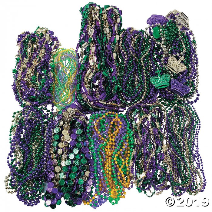 Mega Mardi Gras Beaded Necklace Assortment (500 Piece(s))