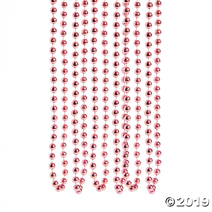 Light Pink Bead Necklaces (48 Piece(s))