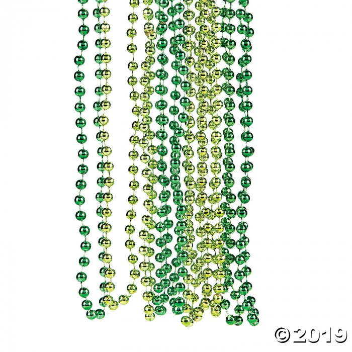 Shades of Green Bead Necklaces (48 Piece(s))