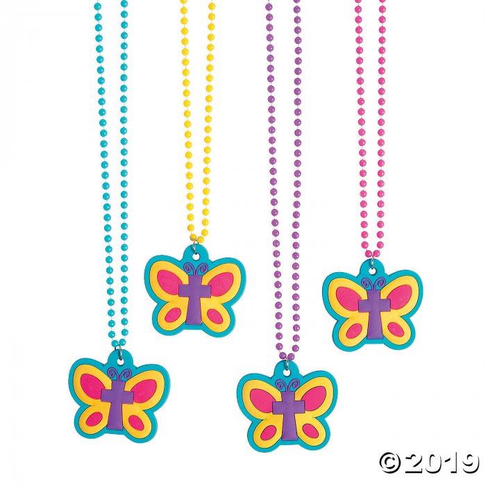 New Life Butterfly Necklaces (Per Dozen)