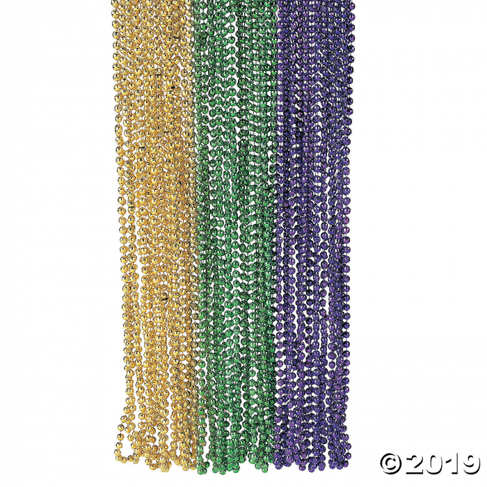 Faceted Mardi Gras Beads (48 Piece(s))