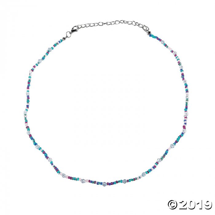 Purple, Pink & Blue Bead Necklaces (3 Piece(s))