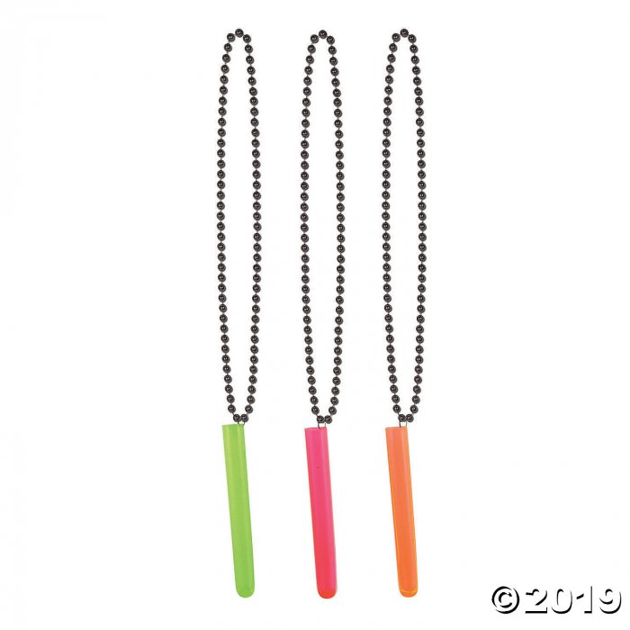 Bachelorette Neon Test Tube Shot Glass Beaded Necklace (1 Piece(s))