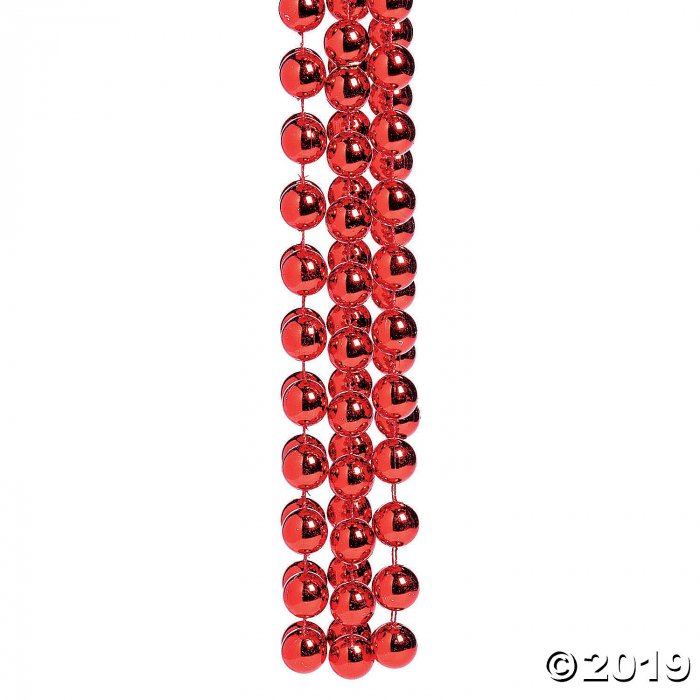Jumbo Red Spirit Bead Necklace (1 Piece(s))