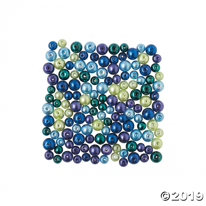 Peacock Pearl Bead Assortment - 6mm - 12mm (200 Piece(s))