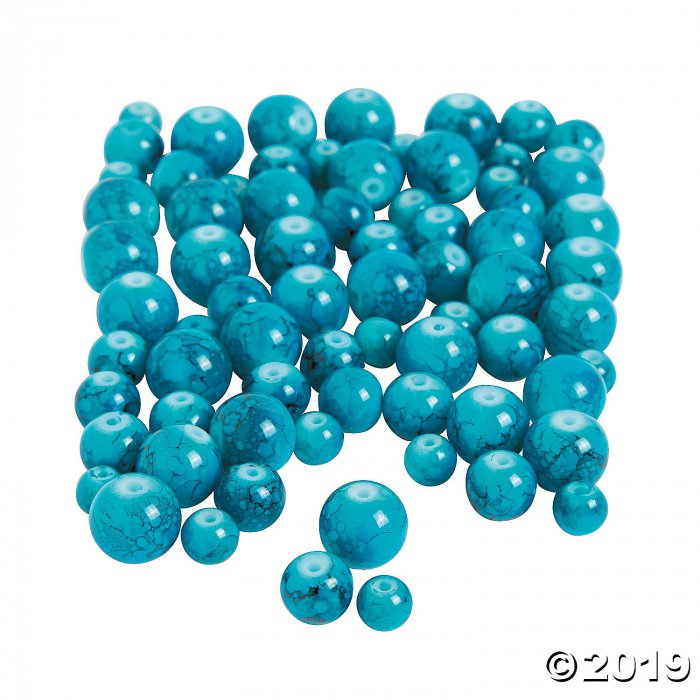 Turquoise Round Beads - 6mm - 10mm (200 Piece(s))