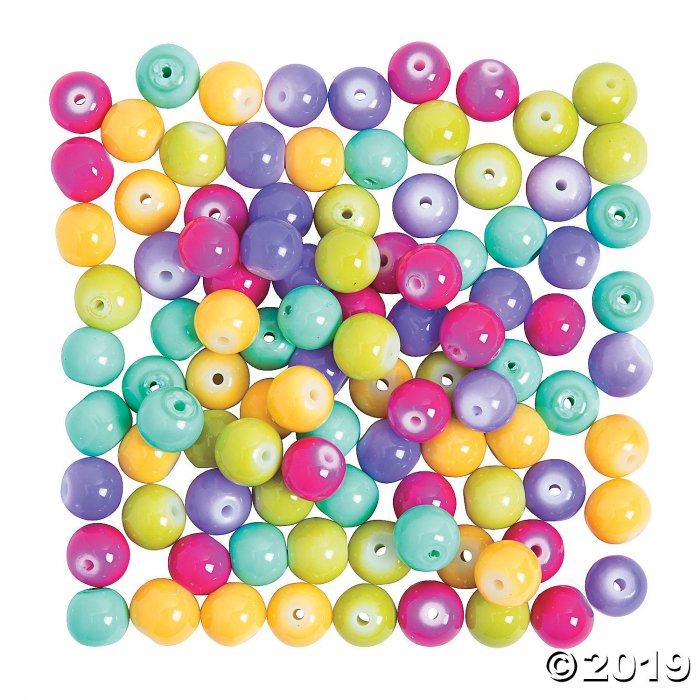 Bright Summer Beads - 8mm (100 Piece(s))