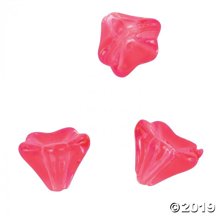 Pink Tulip Glass Beads - 9mm (24 Piece(s))