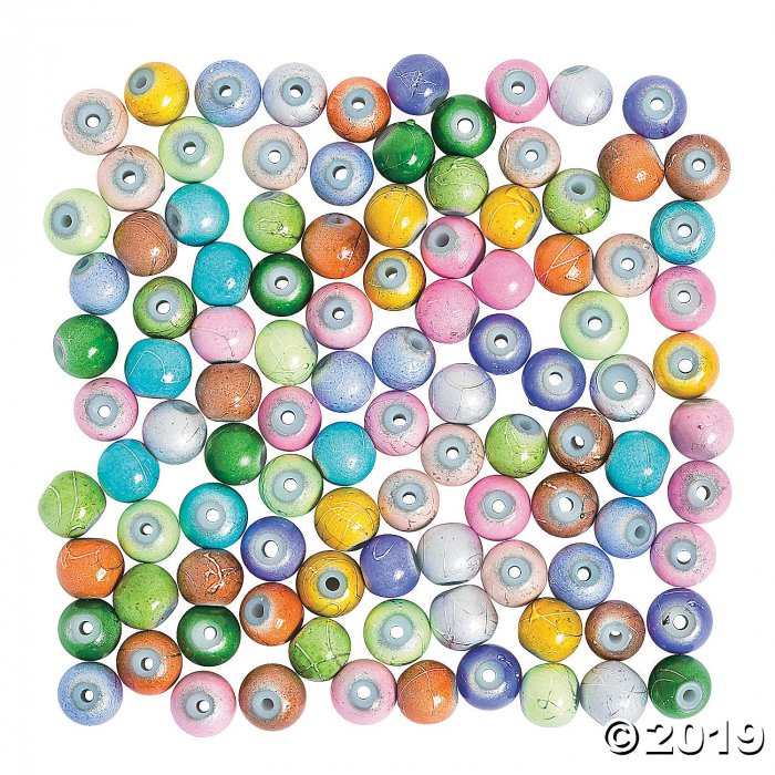 Pastel Round Glass Beads - 6mm (100 Piece(s))