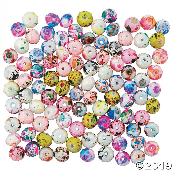 Bright Watercolor Crystal Beads (100 Piece(s))