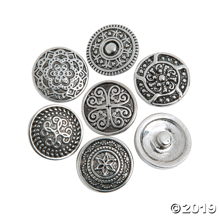 Large Intricate Design Snap Beads (Per Dozen)