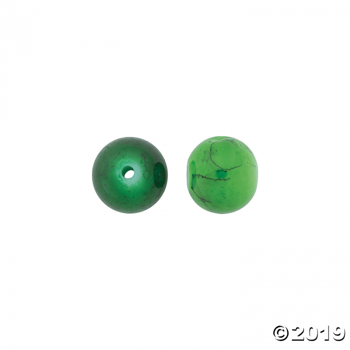 Green Round Beads (200 Piece(s))