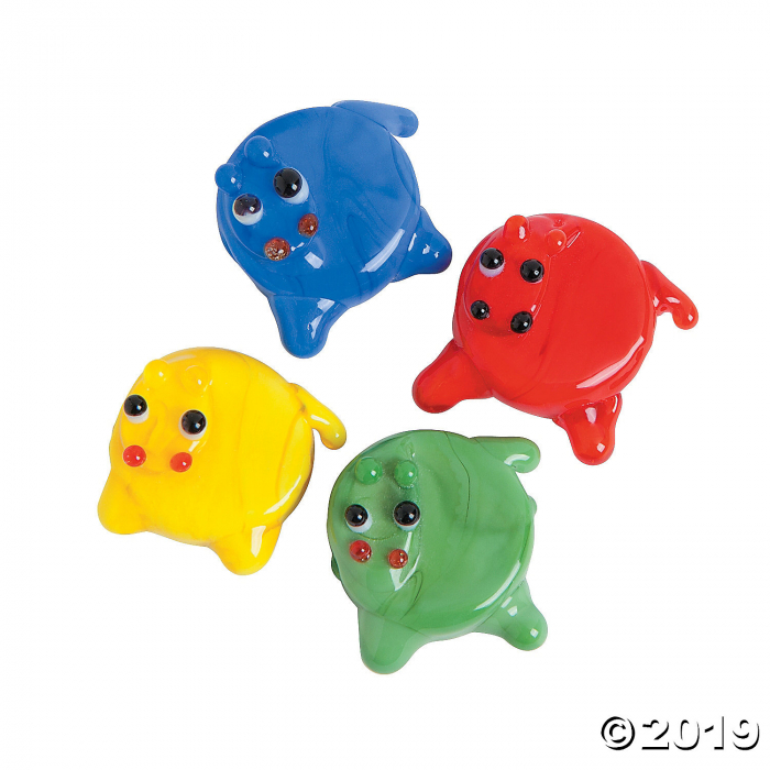 Hippo Lampwork Beads - 15mm (24 Piece(s))