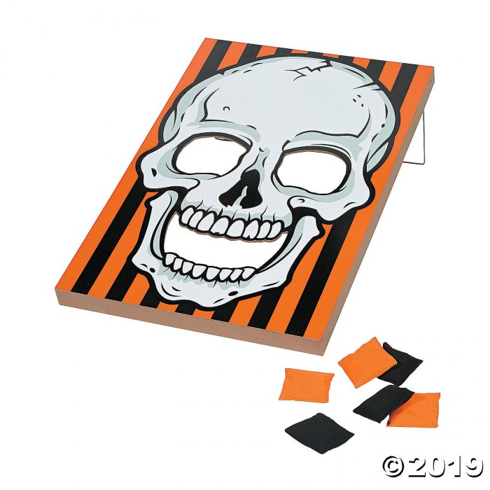 Large Halloween Skull Bean Bag Toss Game (1 Set(s))