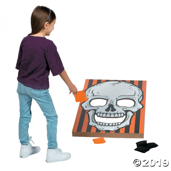 Large Halloween Skull Bean Bag Toss Game (1 Set(s))