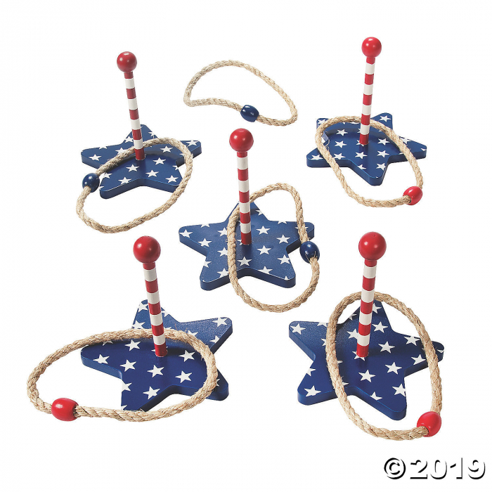 Patriotic Ring Toss Game (1 Set(s)) Patriotic Ring Toss Game (1 Set(s))