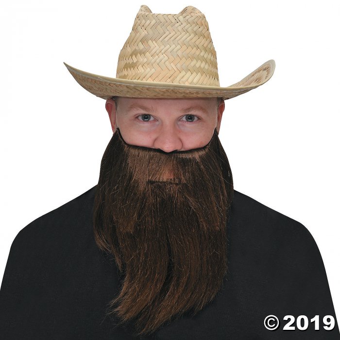 Brown Full Beard & Mustache (1 Piece(s))