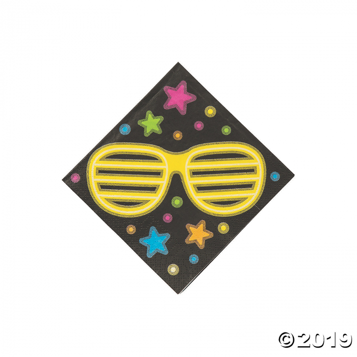 Neon Glow Party Beverage Napkins (16 Piece(s)) Neon Glow Party Beverage Napkins (16 Piece(s))