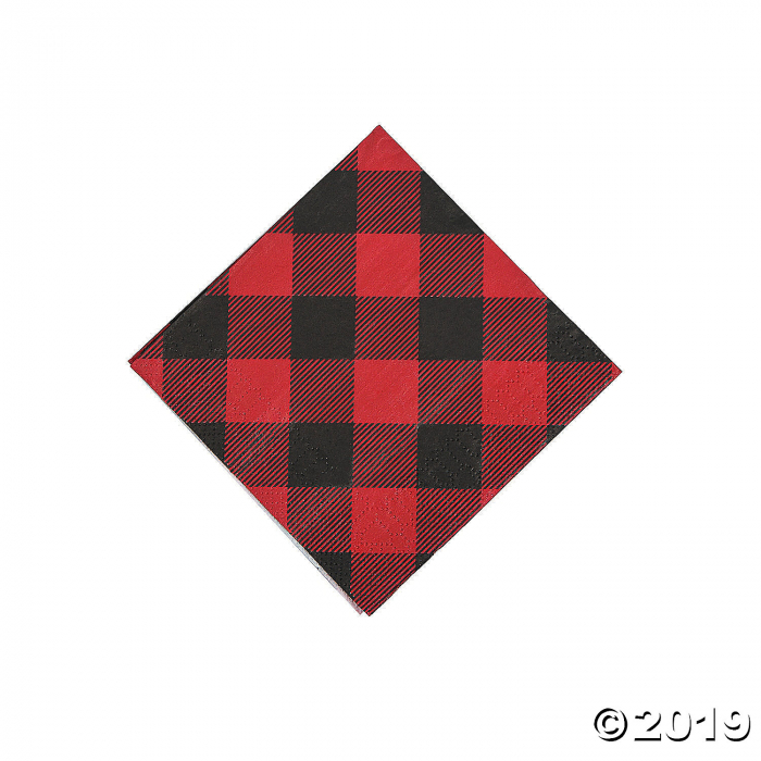 Buffalo Plaid Beverage Napkins (16 Piece(s))