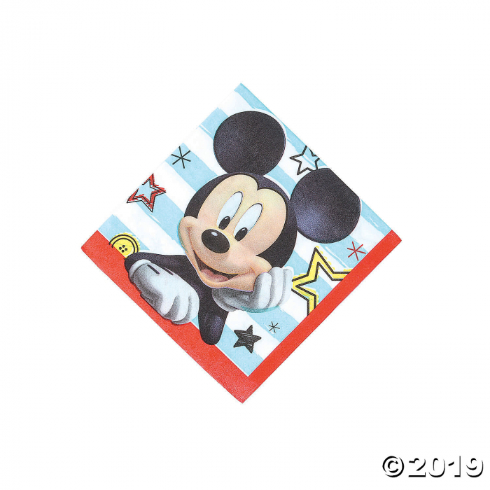 Disney® Mickey on the Go Beverage Napkins (16 Piece(s)) Disney® Mickey on the Go Beverage Napkins (16 Piece(s))