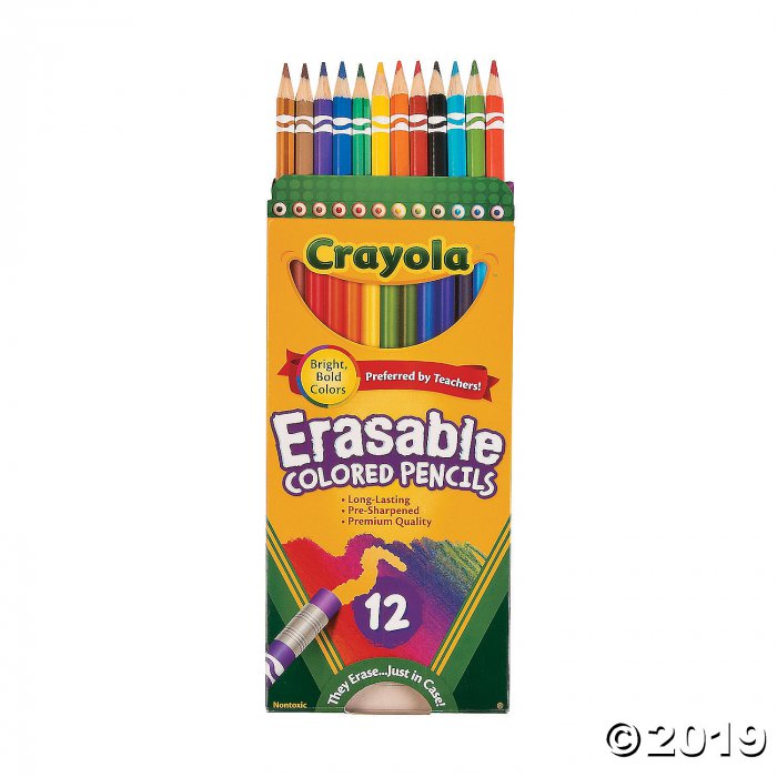 12-Color Crayola® Erasable Colored Pencils (1 Set(s))