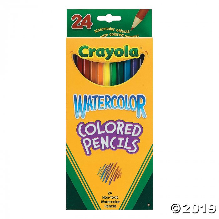 24-Color Crayola® Watercolor Colored Pencils (1 Set(s))