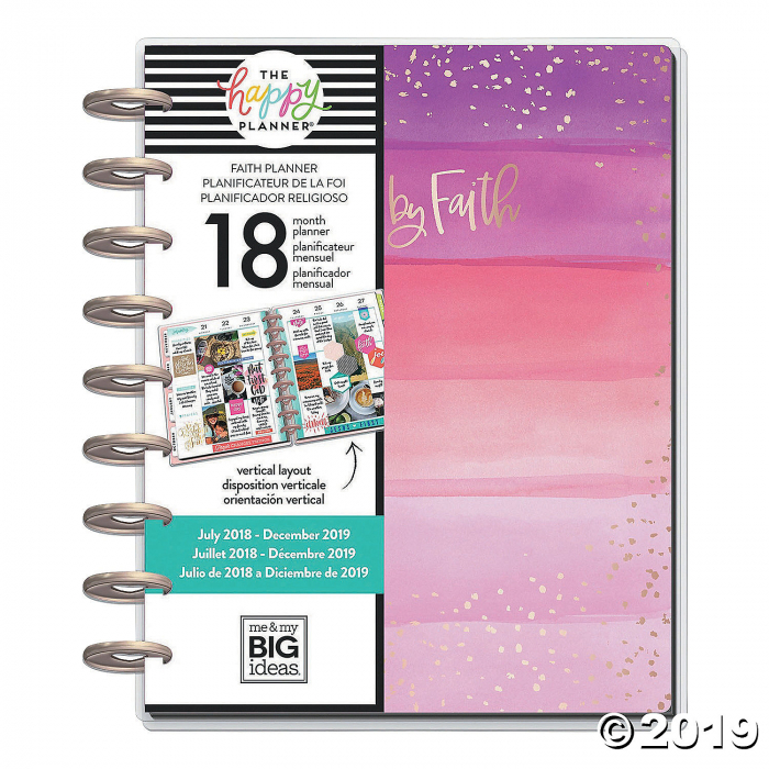 The Happy Planner® 2018-2019 Walk By Faith Medium 18-Month Planner (1 Piece(s)) The Happy Planner® 2018-2019 Walk By Faith Medium 18-Month Planner (1 Piece(s))