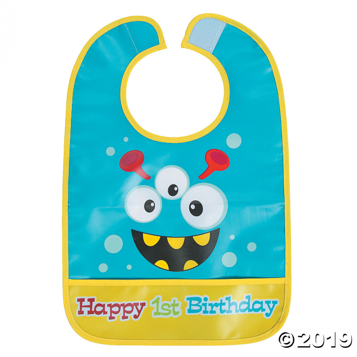 1st Birthday Mini Monster Bib (1 Piece(s))