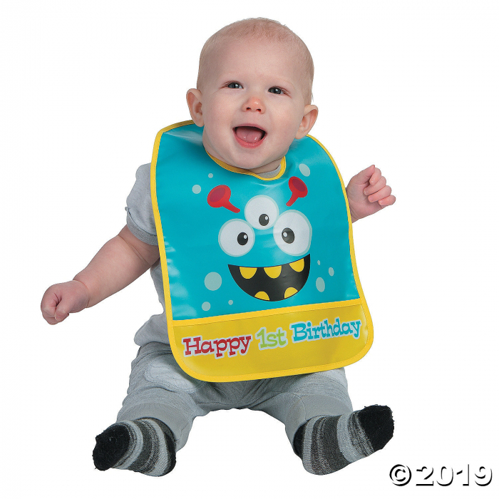 1st Birthday Mini Monster Bib (1 Piece(s))