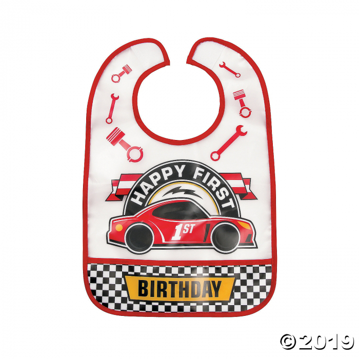 1st Birthday Race Car Bib (1 Piece(s))