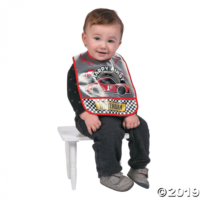 1st Birthday Race Car Bib (1 Piece(s))
