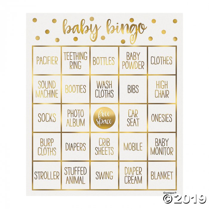 Oh Baby Gold Bingo Game (1 Piece(s))
